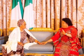 Patience Jonathan hits Aso Rock for Oluremi Tinubu