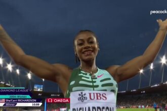 Richardson dusts Thompson-Herah to win Women's 100m at Zurich Diamond League