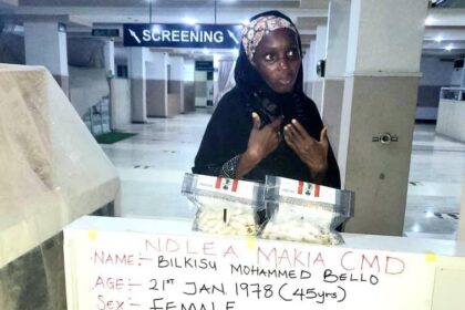 Saudi-bound woman Bilikisu cracked with 52 pellets of Cocaine at Kano Airport
