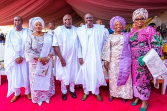 Sanwo-Olu, Ambode, Hamzat, Ogun First Lady, others attend Lagos Thanksgiving Service
