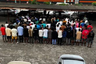 117 internet fraudsters arrested in Lagos